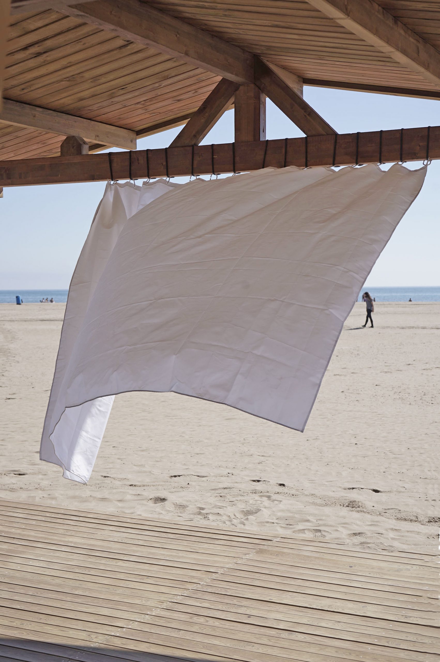 Curtain on the beach