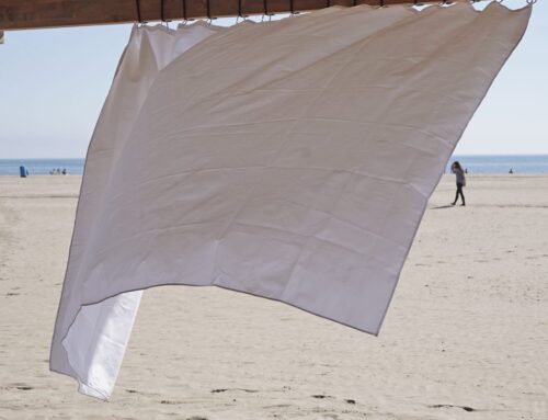 Curtain on the beach